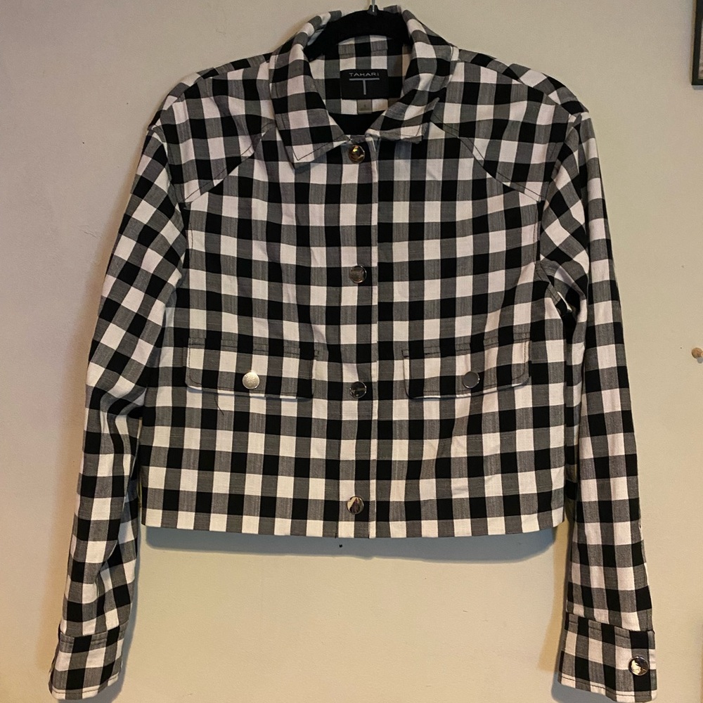 Gingham jacket | Tahari | checker